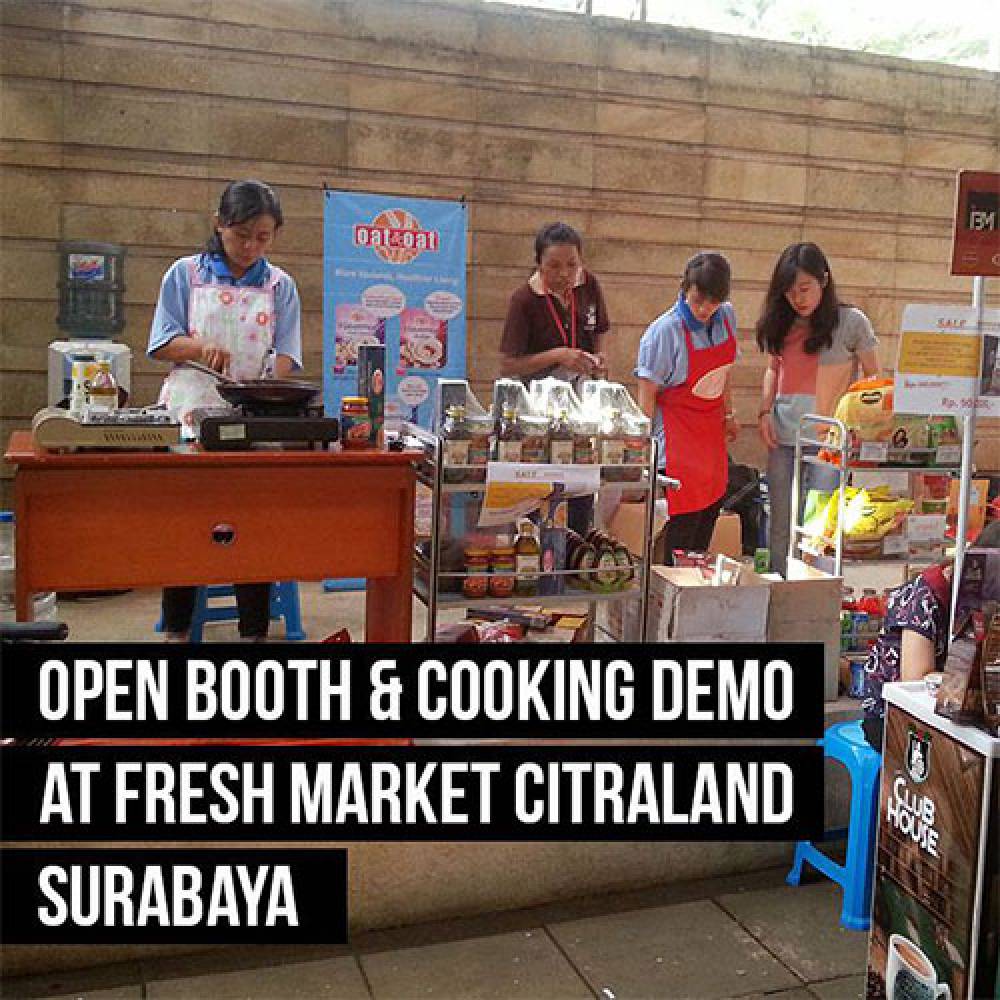Open Booth and Cooking Demo at Fresh Market Citraland Surabaya Inter Buana Mandiri